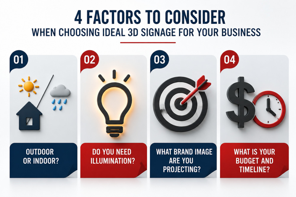 What to think about when choosing 3D signage