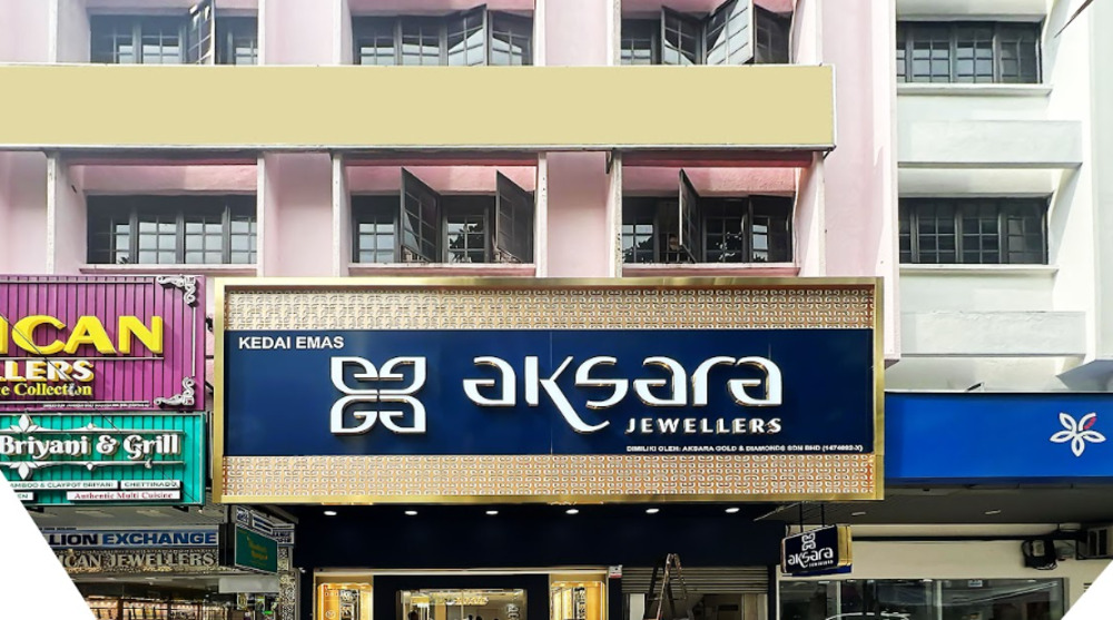 Corporate signage supporting consistent brand image across physical stores